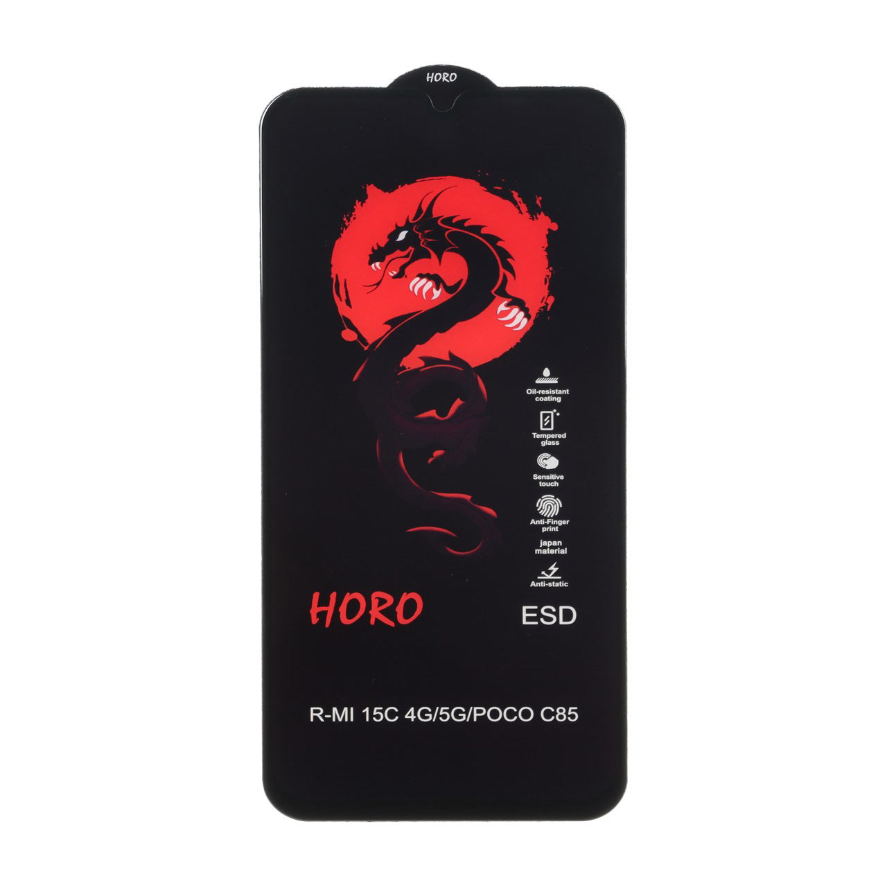 محافظ صفحه نمایش شیشه ای Full Cover ESD Horo مدل Xiaomi Redmi 15C / Poco C85